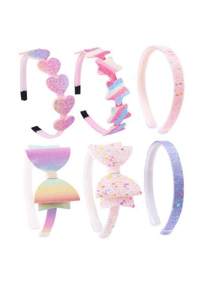 Shining Diva Fashion
                    Girls Set of 6 Hairband