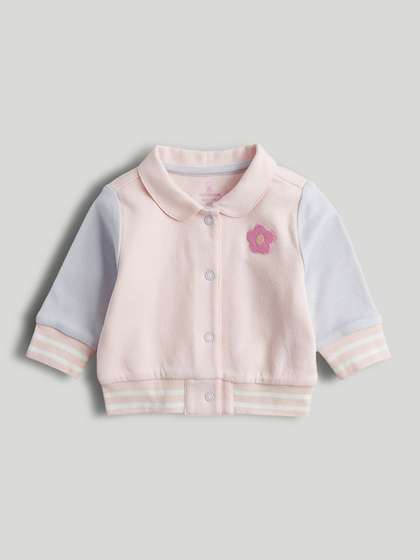 mothercare Girls
                    Colourblocked Cotton Bomber Jacket
