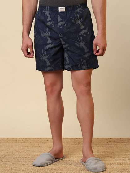 SleepZ by Raymond
                        Printed Pure Cotton Mid-Rise Boxer AHBA00030-B7