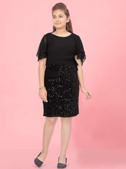 Sangria Girls Synthetic
                    Dresses