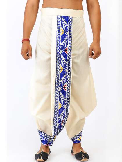 AMIT ONLINE Men
                        Jamdani Border Ready To Wear Self Design Dhoti