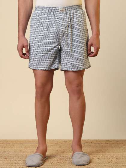 SleepZ by Raymond
                        Printed Pure Cotton Mid-Rise Boxer AHBA00024-W4