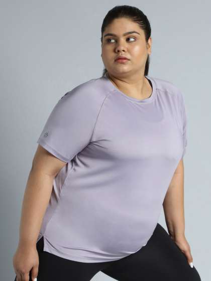 CULT Women Plus Size Solid T-shirt