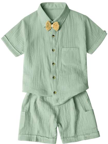 Bold N Elegant Boys Self
                    Design Clothing Set