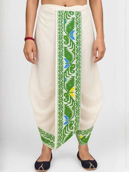 AMIT ONLINE Men
                        Jamdani Border Ready To Wear Dhoti