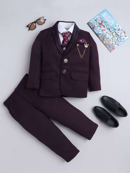 Sangria Boys 5-Piece
                    Single Breasted Suit