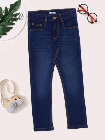 Pantaloons Junior Boys
                    Slim Fit Mid-Rise Light Fade Jeans