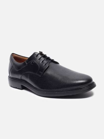Van Heusen Men
                          Leather Derby Round Toe Formal Shoes