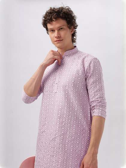 Anouk Men Thread
                        Work Kurta