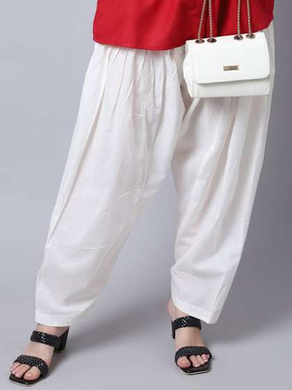 Miaz Lifestyle
                          Women Loose Fit Cotton Patiala Salwar