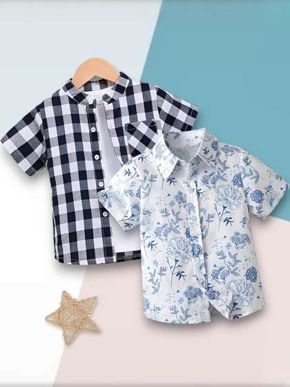 VANI COUTURE Boys Pack
                    Of 2 Printed Shirts