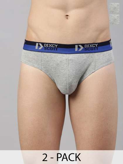 Dixcy Scott
                        Originals Men Pack of 2 Combed Cotton With Sweat
                        Absorbent Waistband Brief