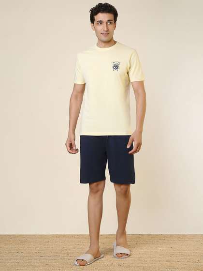 SleepZ by Raymond
                        Men T-Shirt & Shorts Night Suits