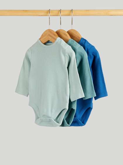 mothercare Infant Boys
                      Pack Of 3 Round Neck Bodysuit