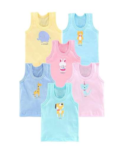 DESNUDA Kids Pack of 6
                      Cotton Vest