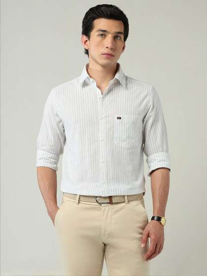 AD By Arvind Men
                        Slim Fit Striped Casual Shirt