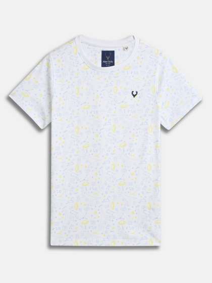 Allen Solly Junior
                      Boys Conversational Printed Round Neck Pure Cotton
                      T-shirt