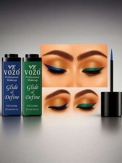 VOZO Set Of 2 Glide
                        & Define Eye Liner- 5 ml Each- Green &
                        Blue