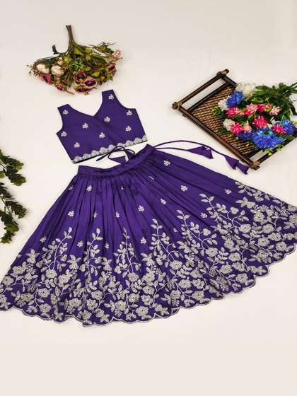 RJ ONLINE
                        Embellished Silk Lehenga Choli