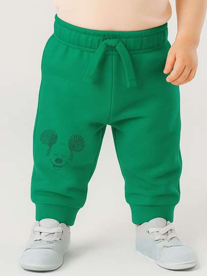 Nauti Nati Boys Mickey
                    Mouse Printed Classic Jogger Regular Trousers