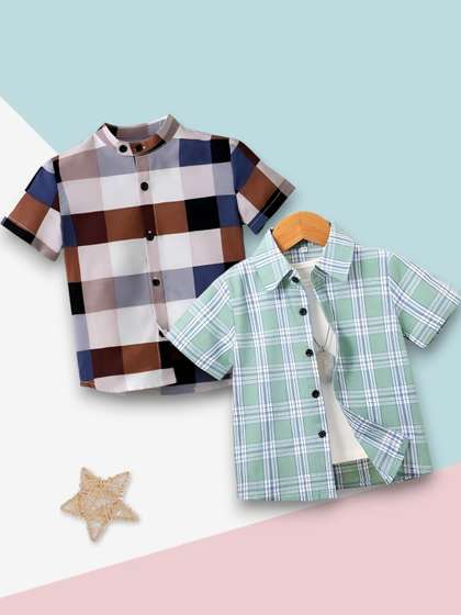 VANI COUTURE Pack of 2
                    Polycotton Printed Shirts