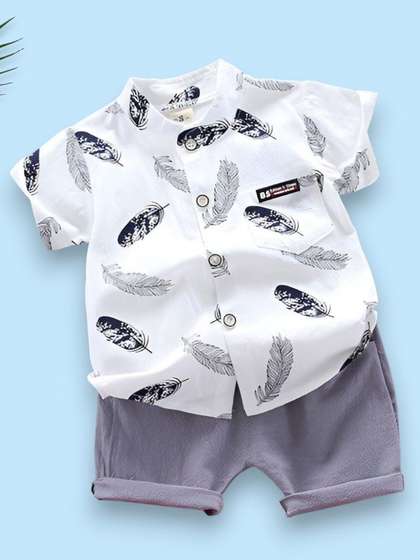 WINSWORLD ENTERPRISE
                    Boys Printed Shirt with Shorts