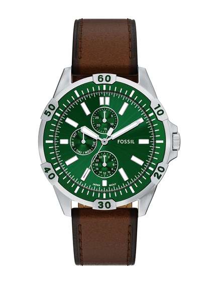 Fossil Garrett Men
                    Leather Straps Analogue Watch FS6147