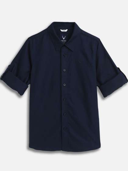 Allen Solly Junior Boys
                    Solid Spread Collar Cotton Casual Shirt