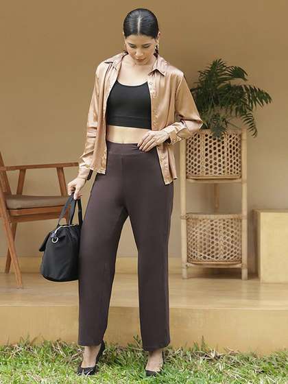 Blissclub Women
                          Cotton Wide Legged Pants