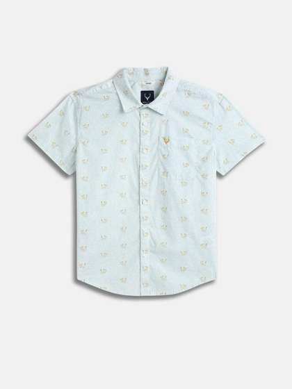 Allen Solly Junior Boys
                    Conversational Printed Spread Collar Cotton Slim Fit
                    Shirt