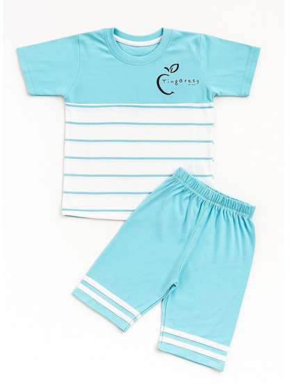 WINSWORLD ENTERPRISE
                    Boys Striped T-shirt With Capris