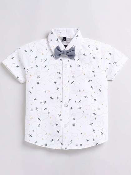 WINSWORLD ENTERPRISE
                    Kids Abstract Printed Shirt With Shorts