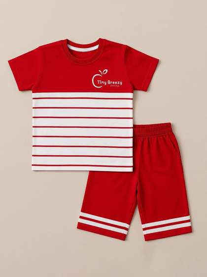 WINSWORLD ENTERPRISE
                    Boys Striped T-shirt With Capris