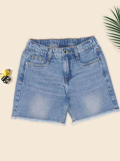 Pantaloons Junior Girls Regular Fit Denim Shorts