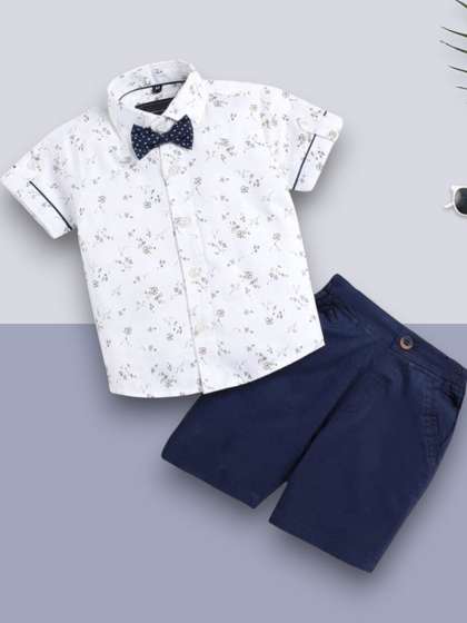 WINSWORLD ENTERPRISE
                    Kids Floral Printed Shirt With Shorts
