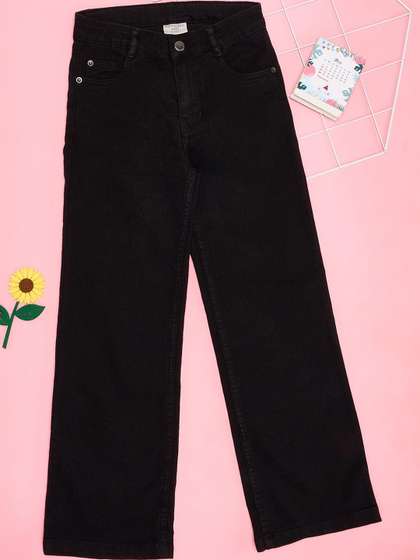 Pantaloons Junior Girls Flared Mid-Rise Jeans