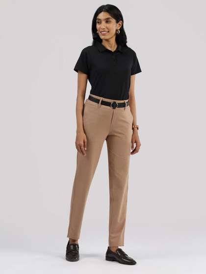 Blissclub Women
                          Work To Wine Twill Straight Pants
