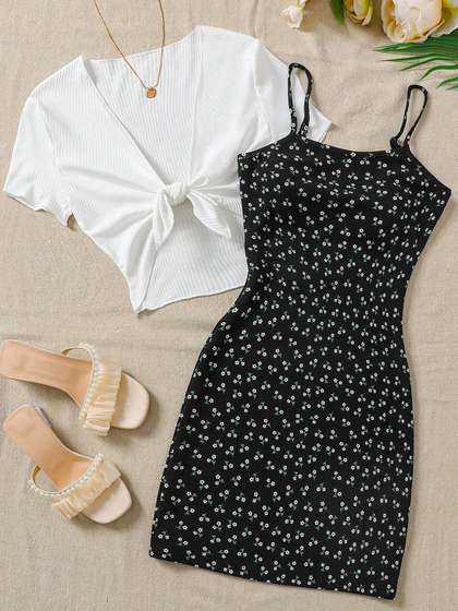 BAESD Floral Print Sheath Dress