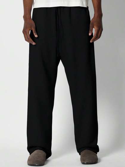 dockstreet Men Pure
                        Cotton Mid-Rise Track Pants