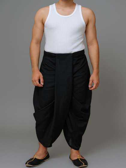 AMIT ONLINE Men
                          Solid Dupion Silk Dhoti Pant