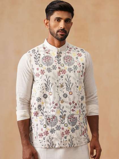 Jompers
                          Embroidered Nehru Jacket