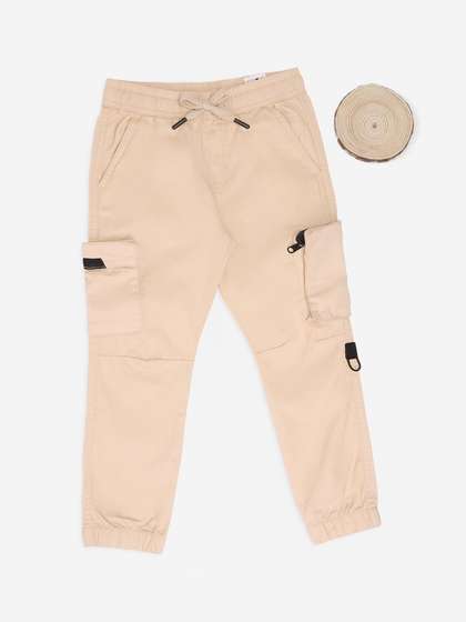 Pantaloons Junior Boys
                    Regular Fit Mid-Rise Cotton Cargos