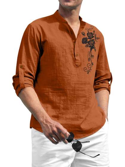 Fifth U Men Brown
                      Cotton Kurtas