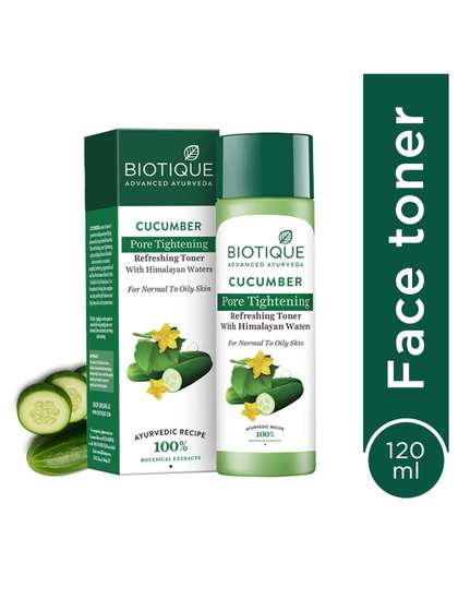 Biotique Cucumber Pore
                    Tightening Normal to Oily Skin Refreshing Toner -
                    120ml
