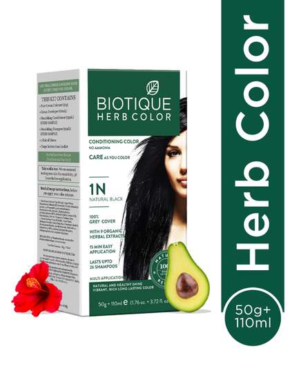 Biotique Unisex
                          Hair Conditioning Herbcolor - Natural Black
                          1N