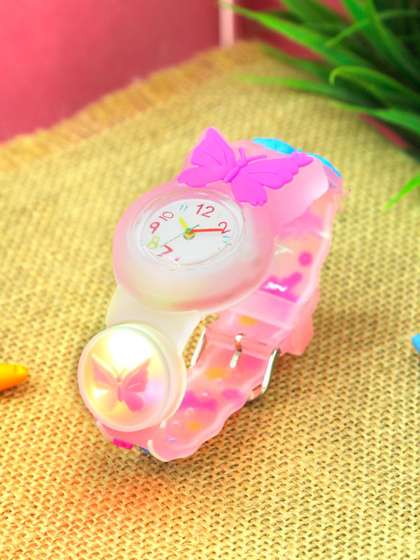Stoln Girls Butterfly
                    Designed LED Light Analogue Watch 25-25-18714-2-C