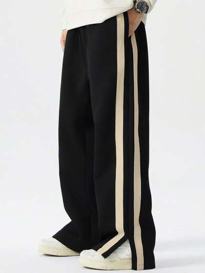 Maniac Men
                        Colorblocked Side Tap Cotton Baggy-Fit Track
                        Pants