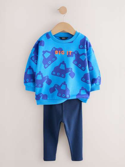 NEXT Boys Printed
                      Sweatshirt & Leggings