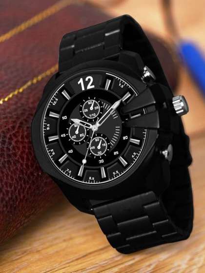 Skylark Boys Patterned
                    Water Resistant Analogue Watch DZL-Black_299