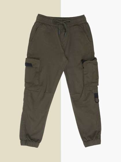 Pantaloons Junior Boys
                    Mid-Rise Cotton Cargos Trousers